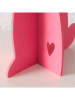 Boltze 2er-Set: Dekofiguren "Freddo" in Rosa/ Pink - (H)40 cm