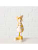 Boltze 3er-Set: Dekofiguren "Gitty" in Hellbraun - (H)15,5 cm