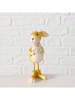 Boltze 3er-Set: Dekofiguren "Gitty" in Hellbraun - (H)15,5 cm