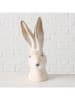 Boltze 2-delige set: decofiguren "Martino" crème/lichtbruin - (H)23,4 cm