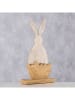 Boltze Decofiguur "Momo" wit/lichtbruin - (H)33 cm