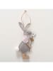 Boltze 2er-Set: Dekoanhänger "Canea" in Grau/ Beige - (H)16 cm