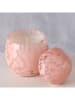 Boltze Windlicht "Paska" in Rosa - (H)8,8 cm