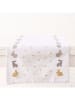 Boltze 2-delige set: tafellopers "Tinka" wit/grijs/goudkleurig - (L)140 x (B)40 cm