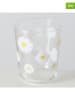 Boltze Szklanki (4 szt.) "Daisy" w kolorze białym - wys. 9,5 x Ø 8 cm