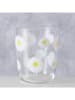 Boltze Szklanki (4 szt.) "Daisy" w kolorze białym - wys. 9,5 x Ø 8 cm