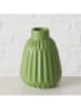 Boltze 3-delige set: vazen "Esko" groen - (H)11 x Ø 10 cm