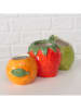 Boltze Wazon "Frutas" w kolorze zielono-czerwono-pomarańczowym - wys. 8 cm