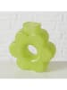 Boltze 2-delige set: vazen "Loppy" wit/groen - (H)16 cm