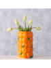 Boltze Vaas "Orange" oranje/groen - (H)26,5 x Ø 16 cm