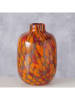 Boltze Vase "Rossa" in Braun/ Orange - (H)17 x Ø 12 cm