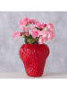 Boltze Vase "Senga" in Rot - (H)20 cm