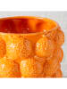 Boltze 2er-Set: Übertöpfe "Orange" in Orange - (H)15 x Ø 17 cm