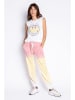 PJ Salvage Sweathose in Rosa/ Gelb