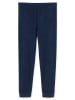 Schiesser 2-delige set: lange onderbroeken donkerblauw/wit
