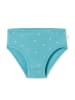 Schiesser 3er-Set: Slips in Weiß/ Türkis