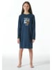 Schiesser Nachthemd donkerblauw