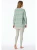Schiesser Pyjama grijs/groen