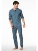 Schiesser Pyjama in Blaugrau