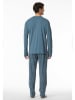 Schiesser Pyjama blauwgrijs