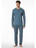 Schiesser Pyjama blauwgrijs