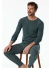 Schiesser Pyjamashirt antraciet