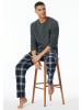 Schiesser Pyjamashirt antraciet