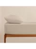 ethere Perkal-Spannbettlaken in Creme