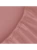 ethere Perkal-Spannbettlaken in Rosa