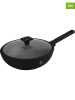 Berlinger Haus 2-delige set: wokpan met deksel "Matte Black Collection" zwart - Ø 28 cm