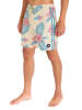 Hurley Badeshorts in Creme/ Hellblau/ Rosa