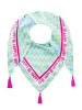 Zwillingsherz Dreieckstuch in Mint - (L)200 x (B)95 cm