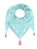 Zwillingsherz Dreieckstuch in Mint - (L)200 x (B)95 cm