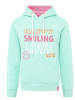 Zwillingsherz Bluza "Happy Smiling Love" w kolorze miętowym