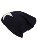 Zwillingsherz Beanie in Schwarz