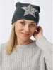 Zwillingsherz Beanie in Anthrazit
