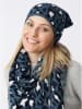 Zwillingsherz Beanie in Anthrazit