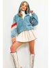 Trend Alacati Sweatjacke in Hellblau