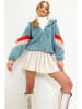 Trend Alacati Sweatjacke in Hellblau