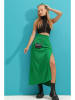 Trend Alacati Gebreide rok groen