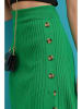 Trend Alacati Gebreide rok groen