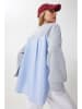Happiness Istanbul Sweatshirt in Grau/ Hellblau
