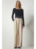 Happiness Istanbul Marlenehose in Beige