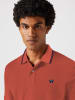 Wrangler Koszulka polo w kolorze czerwonobrązowym
