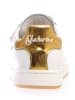 Naturino Leren sneakers "Hasselt" wit/goudkleurig