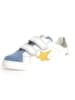 Naturino Leder-Sneakers "Pinn" in Weiß/ Hellblau