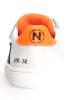 Naturino Leder-Sneakers "Pinn" in Weiß/ Orange