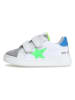 Naturino Leren sneakers "Pinn" wit/grijs/blauw
