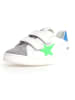 Naturino Leren sneakers "Pinn" wit/grijs/blauw