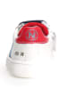Naturino Leder-Sneakers "Pinn" in Weiß/ Dunkelblau/ Rot